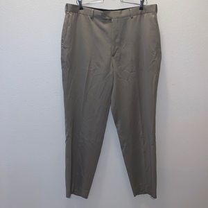 John Henry men’s size 40X30 Flat Front Formal Dress Pants Beige